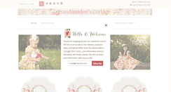 Desktop Screenshot of handmaidenscottage.com